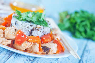 rice with chicken