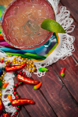 Background: Cinco De Mayo Celebration With Margarita