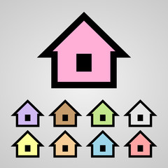 home icon great for any use. Vector EPS10.
