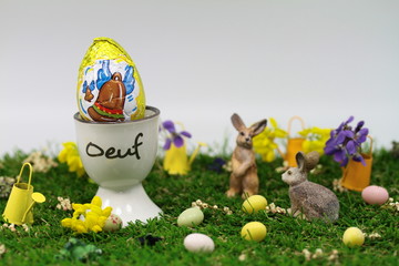 œuf en chocolat  à la coque-1