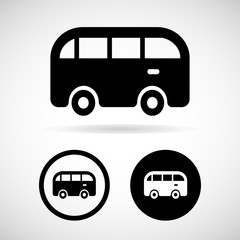 bus icon great for any use. Vector EPS10.