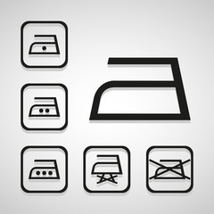 iron icon great for any use. Vector EPS10.