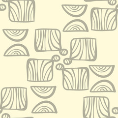 Seamless abstract monochrome pattern