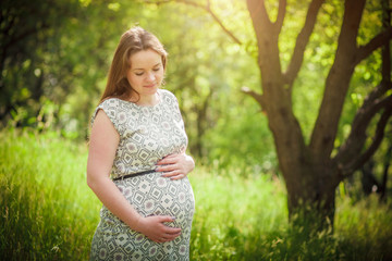 Fototapeta premium Pregnant Outdoors