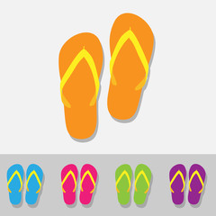 sandal icons set great for any use. Vector EPS10.
