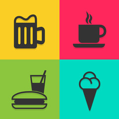 coffee shop icons set great for any use. Vector EPS10.