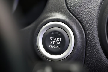 start stop engine buttons in car