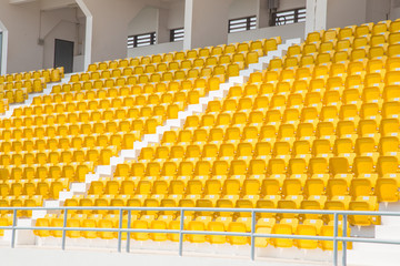 Fototapeta premium amphitheater of yellow seats