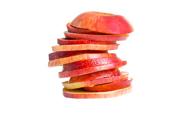 sliced apple and orange