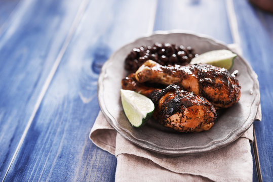 Caribbean Jerk Chicken And Black Beans