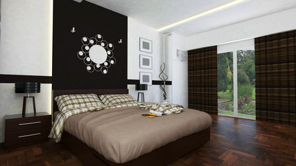 Modern Bedroom - obrazy, fototapety, plakaty