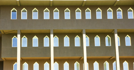 Detalle arquitectónico de una fachada en Lanzarote,