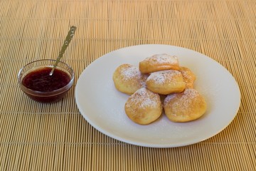 Strawberry jam donuts