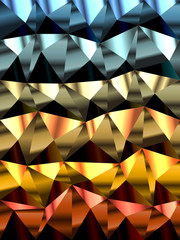Background of glossy triangles