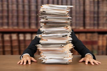 Stack. Huge Pile of Paperwork