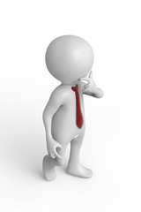 businessman thinking bird eye view