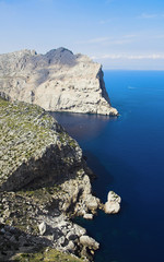 Fototapeta na wymiar On cape Formentor, Majorca, Spain