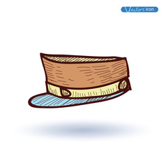Hat, Hand Drawn, vector illustration.