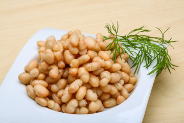White canned beans