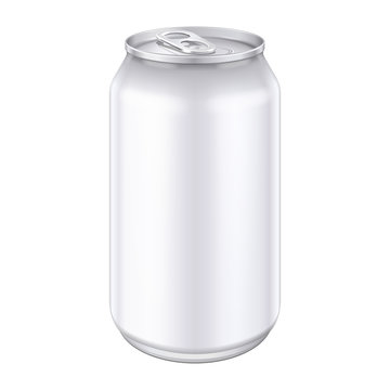 White Metal Aluminum Beverage Drink Can