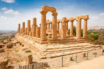 Ercole temple in the Valley of the Temples, Agrigento, Sicily