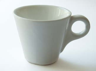 White porcelain cup