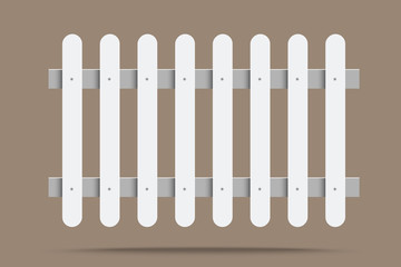 White fence