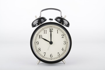 Ten o'clock. Alarm clock.