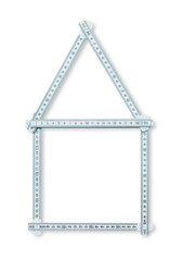 House shaped ruler