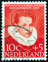 Portrait of a Girl, Dutch Paintings (Netherlands 1956)