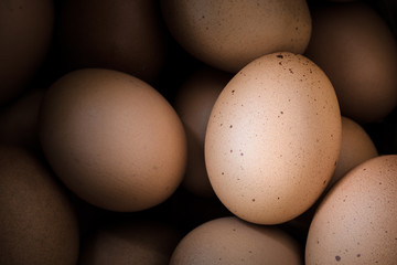 Eggs, close up as a vintage style