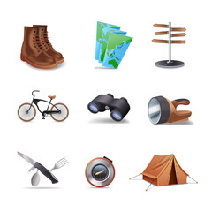 Hike Icons Set