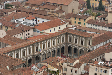 Fototapeta na wymiar Florence roof tiles in Tuscany