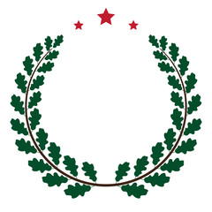 Wreath of oak