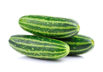 Young Muskmelon  on white background