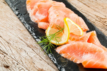 räucherlachs platte