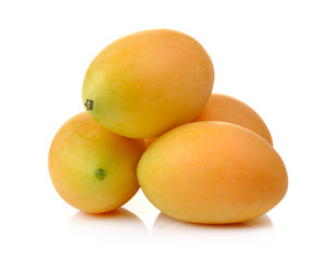 sweet marian plum thai fruit isolated on white backgroun