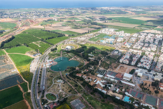 Ra'anana aerial view