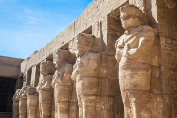 Ancient architecture of Karnak temple in Luxor, Egypt