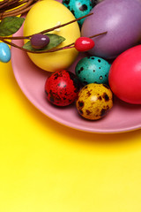 Close-up Easter eggs