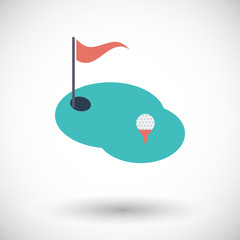 Golf single icon.