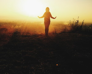 Silhouette of a girl