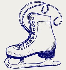 White skates. Doodle style