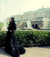 Princess in the park next  palace