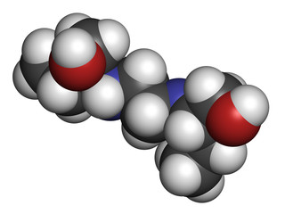 Ethambutol tuberculosis drug molecule. 