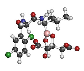 Ixazomib citrate multiple myeloma drug molecule 