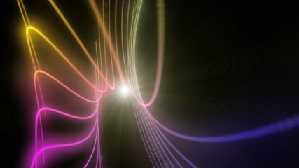 futuristic wave background design with lights