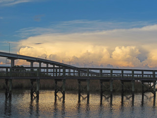 Fototapeta premium Bridge Sunset