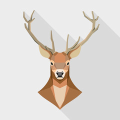 Geometric deer head.