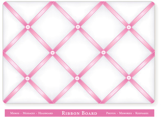 Bulletin Board, baby pink satin ribbon, DIY decor, headboard